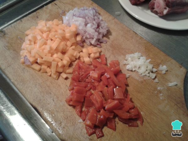 Ingredients cut stew